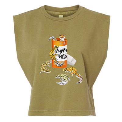 Reptile Happy Pills Leopard Gecko Lover Garment-Dyed Women's Muscle Tee