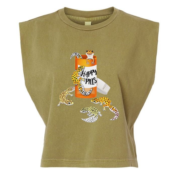 Reptile Happy Pills Leopard Gecko Lover Garment-Dyed Women's Muscle Tee