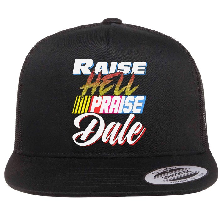 Raise Hell Praise Dale Retro Flat Bill Trucker Hat