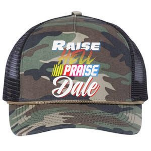 Raise Hell Praise Dale Retro Retro Rope Trucker Hat Cap