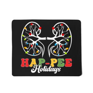 Retro Hap Pee Holidays Christmas Dialysis Nurse Kidney Xmas Mousepad