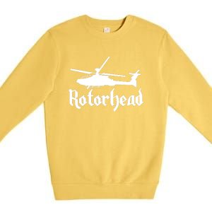 Rotorhead Helicopter Pilot Premium Crewneck Sweatshirt