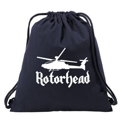 Rotorhead Helicopter Pilot Drawstring Bag