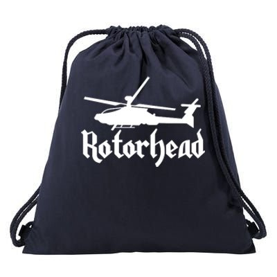 Rotorhead Helicopter Pilot Drawstring Bag