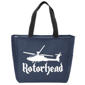 Rotorhead Helicopter Pilot Zip Tote Bag