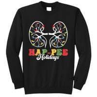 Retro Hap Pee Holidays Christmas Dialysis Nurse Kidney Xmas Sweatshirt