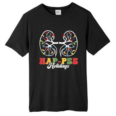 Retro Hap Pee Holidays Christmas Dialysis Nurse Kidney Xmas Tall Fusion ChromaSoft Performance T-Shirt