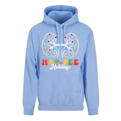 Retro Hap Pee Holidays Christmas Dialysis Nurse Kidney Xmas Unisex Surf Hoodie