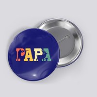 Retro Hunting Papa Dad Daddy Fathers Day Deer Elk Hunter Gift Button