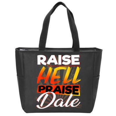 Raise Hell Praise Dale Vintage Zip Tote Bag