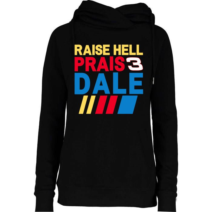 Raise Hell Praise Dale Vintage Funny Womens Funnel Neck Pullover Hood