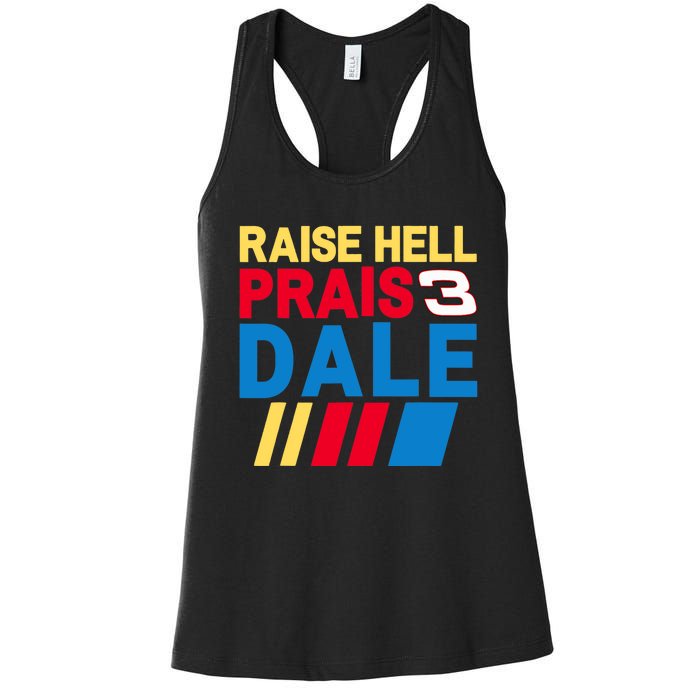 Raise Hell Praise Dale Vintage Funny Women's Racerback Tank