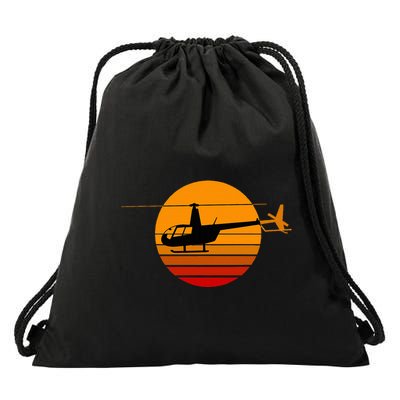 R44 Helicopter Pilot Aviation R44 Helicopter Drawstring Bag