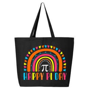 Rainbow Happy Pi Day Math Teacher Pi Day 25L Jumbo Tote