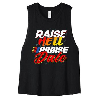 Raise Hell Praise Dale Women's Racerback Cropped Tank