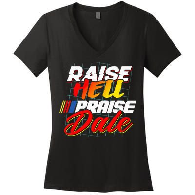 Raise Hell Praise Dale Women's V-Neck T-Shirt