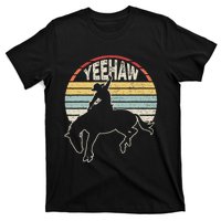 Retro Horse Riding Yeehaw Rodeo Cowboy Western Country T-Shirt