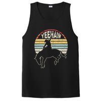 Retro Horse Riding Yeehaw Rodeo Cowboy Western Country PosiCharge Competitor Tank