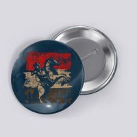 Retro Horse Riding Western Cowboy Button