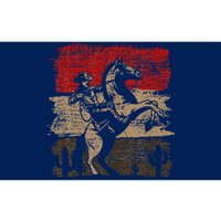 Retro Horse Riding Western Cowboy Bumper Sticker