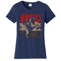 Retro Horse Riding Western Cowboy Women's T-Shirt