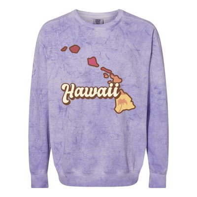 Retro Hawaii Colorblast Crewneck Sweatshirt