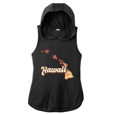 Retro Hawaii Ladies PosiCharge Tri-Blend Wicking Draft Hoodie Tank