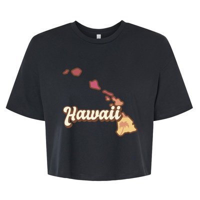 Retro Hawaii Bella+Canvas Jersey Crop Tee