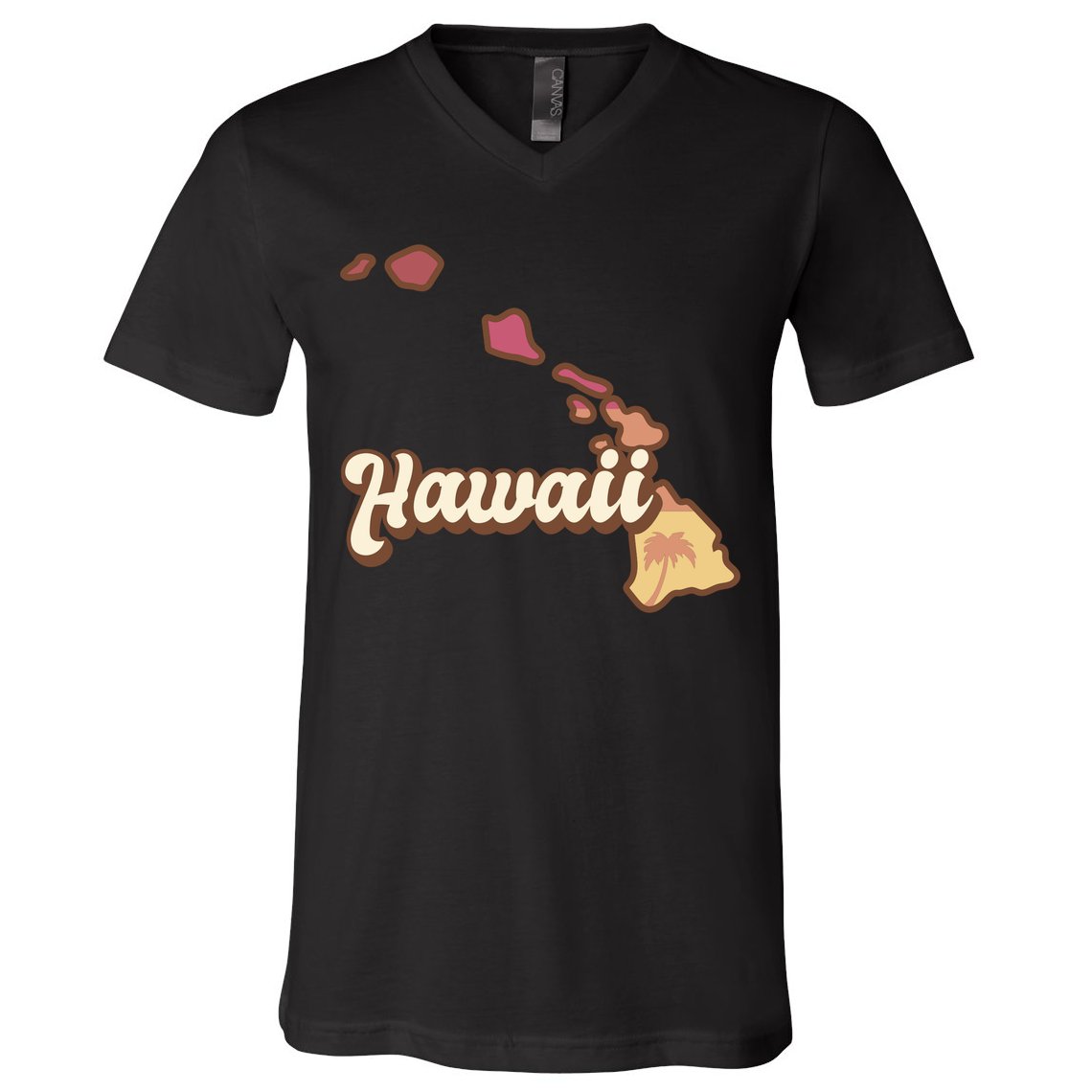 Retro Hawaii V-Neck T-Shirt