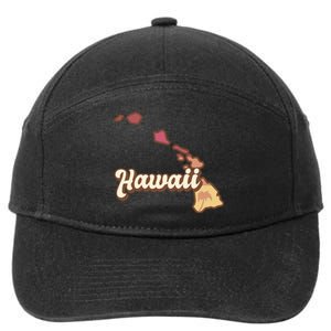 Retro Hawaii 7-Panel Snapback Hat