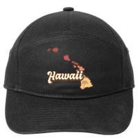 Retro Hawaii 7-Panel Snapback Hat