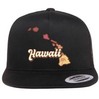 Retro Hawaii Flat Bill Trucker Hat