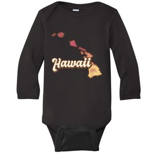 Retro Hawaii Baby Long Sleeve Bodysuit