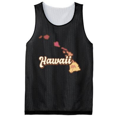 Retro Hawaii Mesh Reversible Basketball Jersey Tank