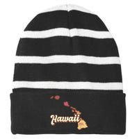 Retro Hawaii Striped Beanie with Solid Band