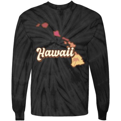 Retro Hawaii Tie-Dye Long Sleeve Shirt