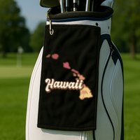 Retro Hawaii Golf Towel