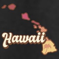 Retro Hawaii Golf Towel