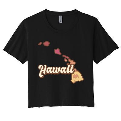 Retro Hawaii Women's Crop Top Tee