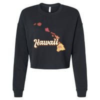 Retro Hawaii Cropped Pullover Crew