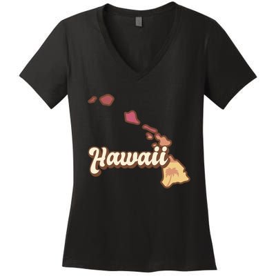 Retro Hawaii Women's V-Neck T-Shirt