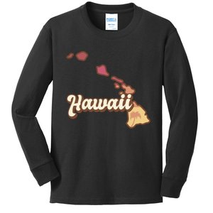 Retro Hawaii Kids Long Sleeve Shirt