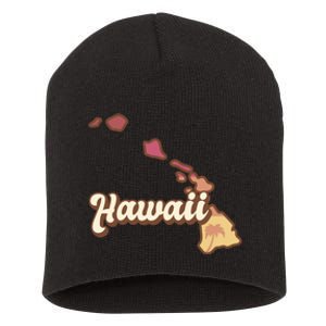 Retro Hawaii Short Acrylic Beanie