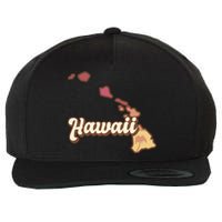 Retro Hawaii Wool Snapback Cap