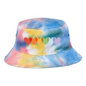 Rainbow Hearts Tie Dye Newport Bucket Hat