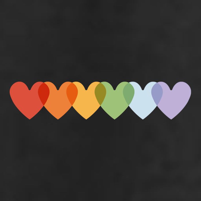 Rainbow Hearts Cool Comfort Performance Bucket Hat