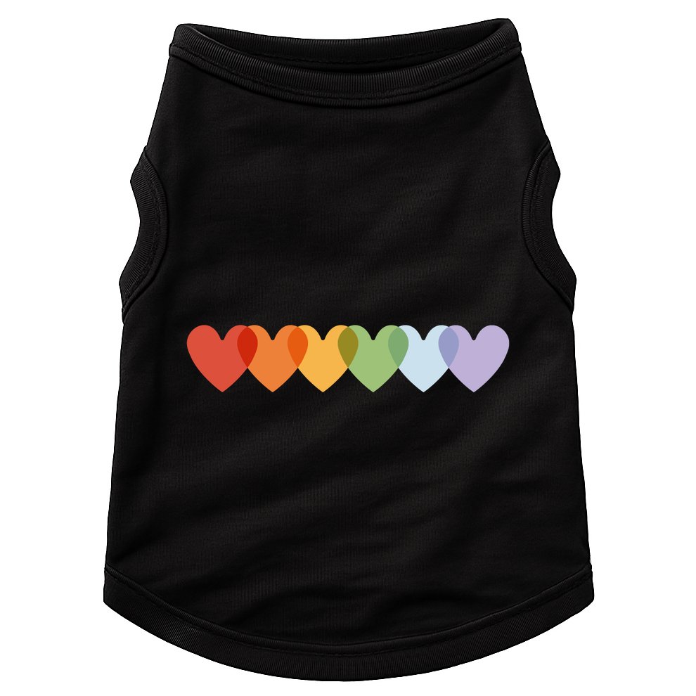 Rainbow Hearts Doggie Tank