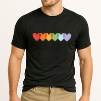 Rainbow Hearts Cooling Performance Crew T-Shirt