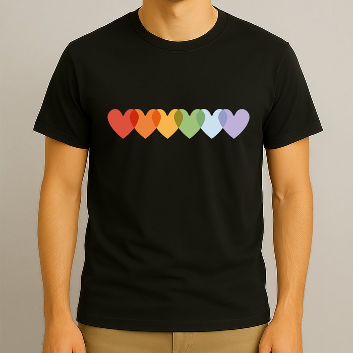 Rainbow Hearts T-Shirt