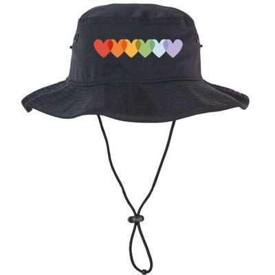 Rainbow Hearts Bucket Hat